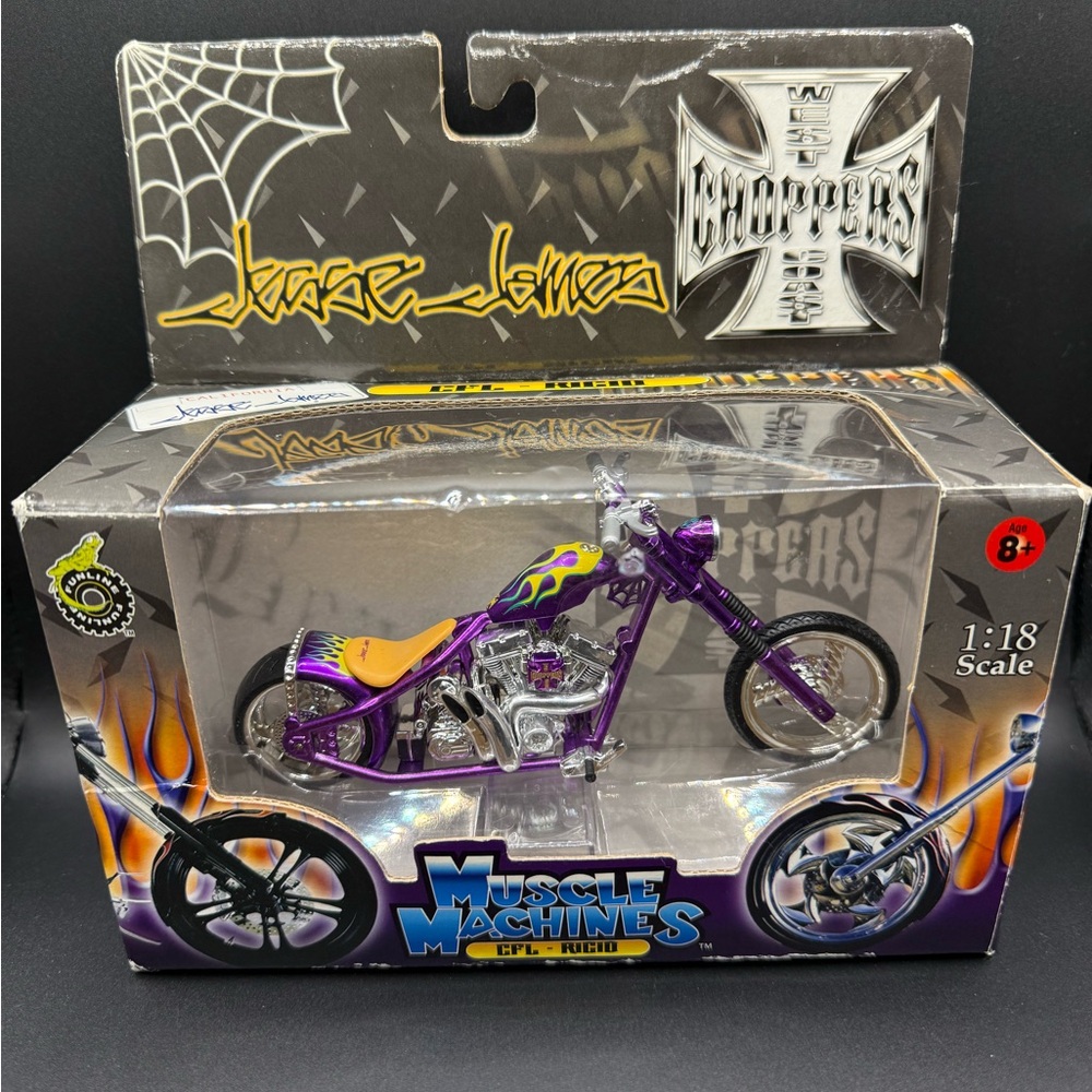 Muscle Machine West Coast Chopper Jesse James Custom 1:18 Diecast Y2K Rare